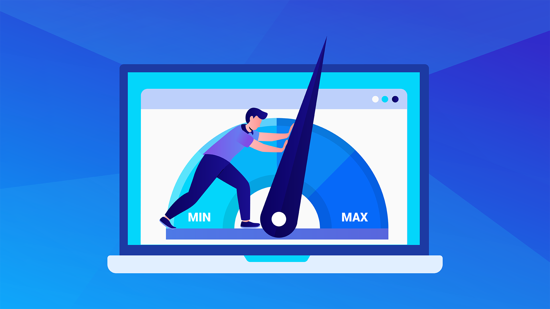 Illustration 4 A meter showing low